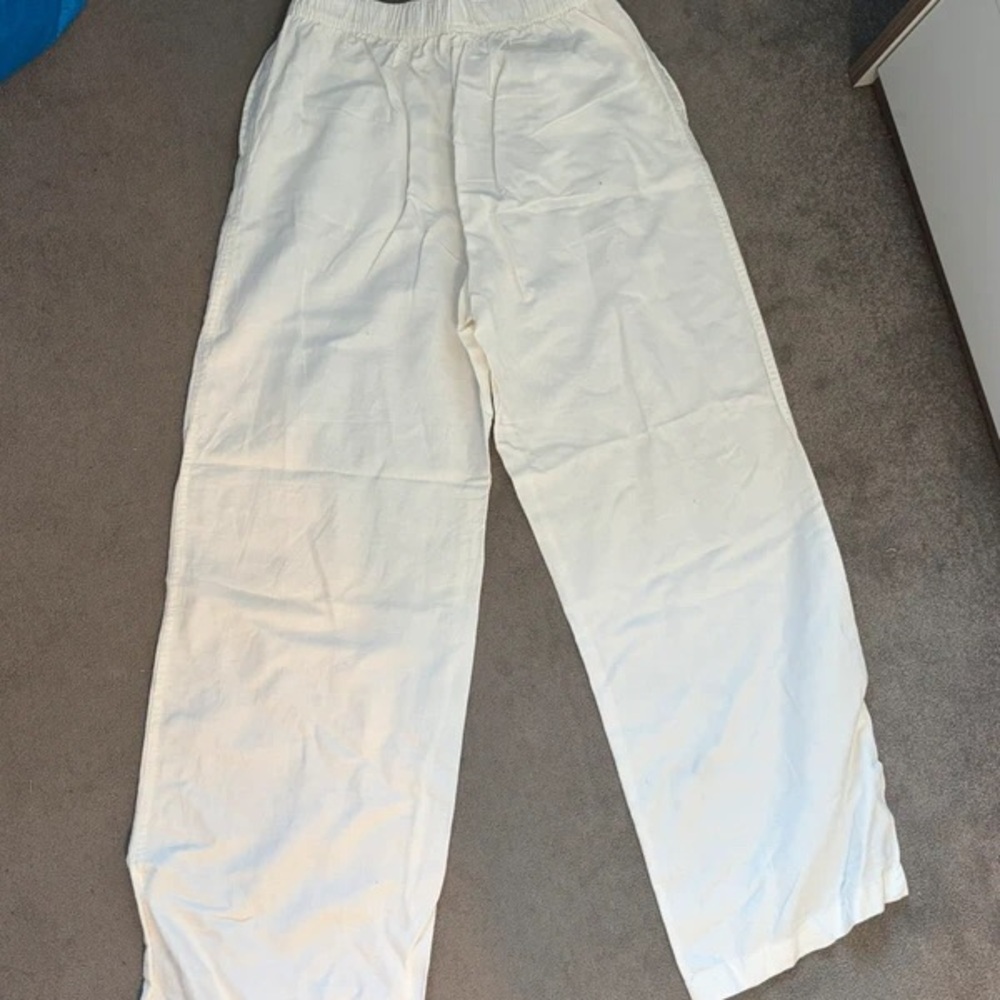 Men's Relaxed Fit Cream Joggers
